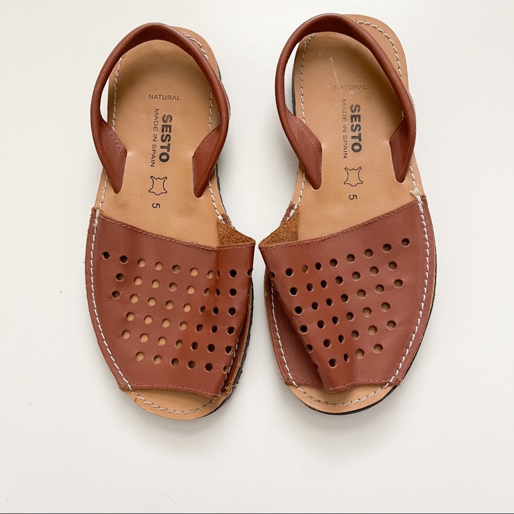 SESTO Avarcas Menorquina Leather Sandals